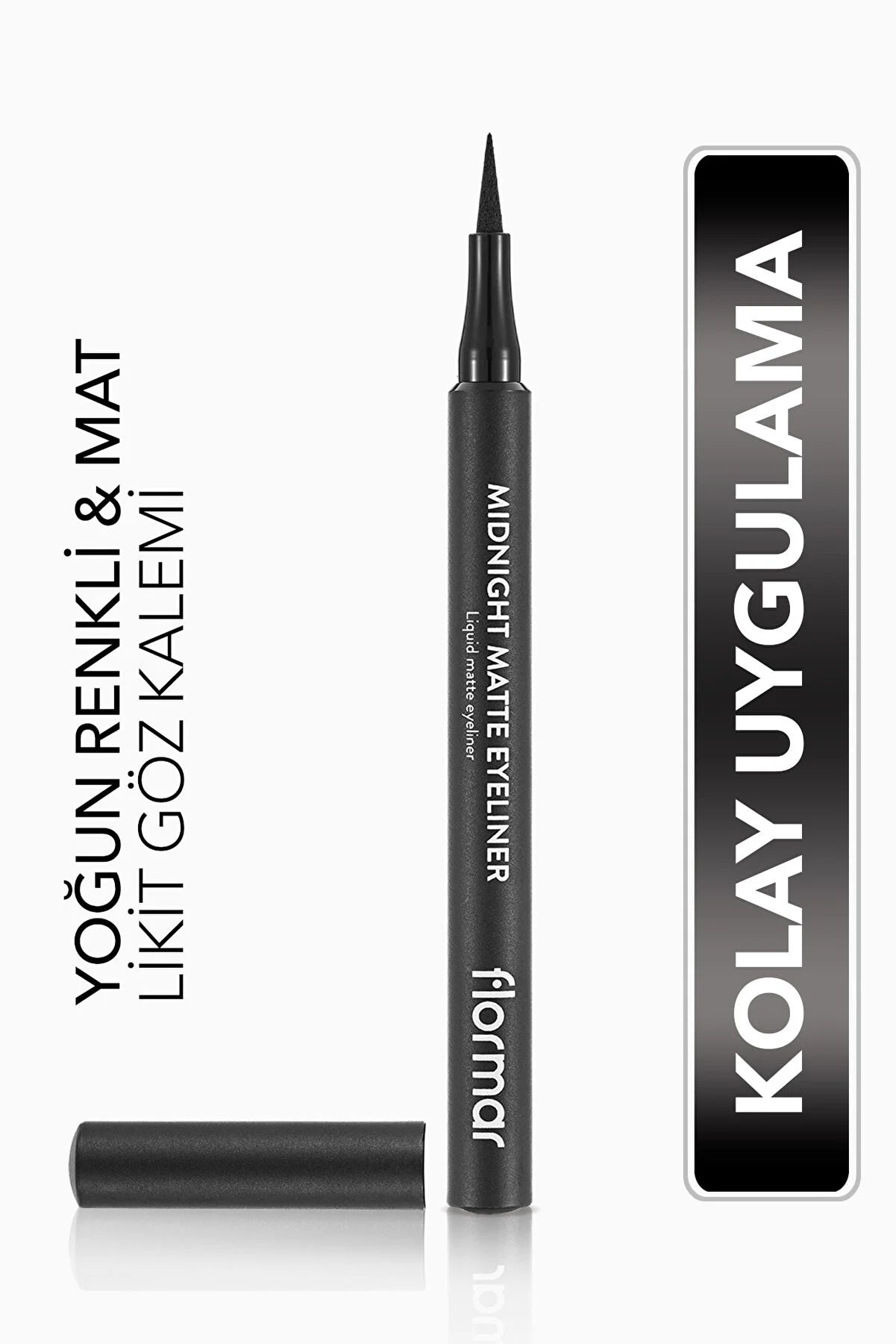 Flormar Mat Likit Eyeliner (Qara)- Midnight Matte Eyeliner