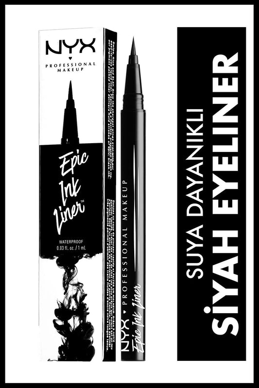 NYX Professional Makeup Qara Eyeliner - Epic Ink Liner Black