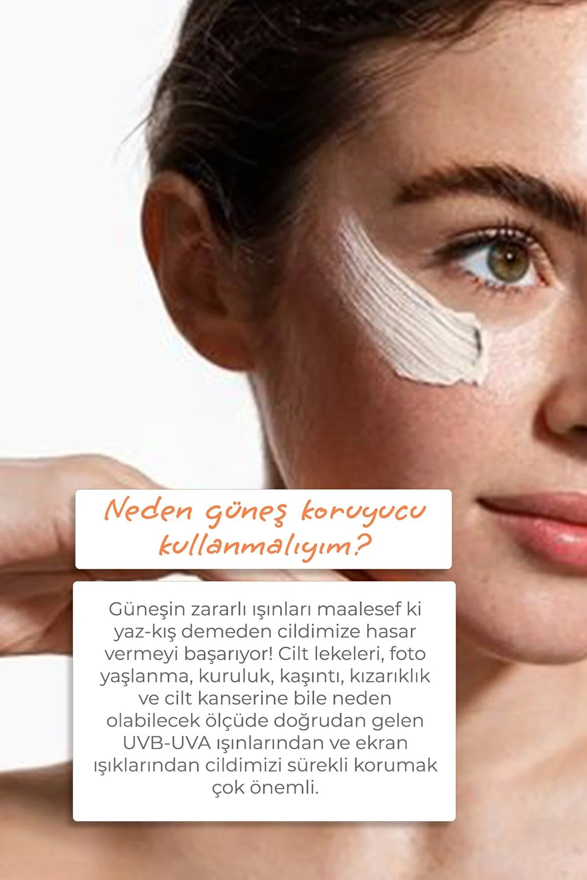 Sinoz Ləkəli Dəri Üçün aydınladıcı təsirli Yüksək Qoruyucu Üz Günəş Kremi Spf50