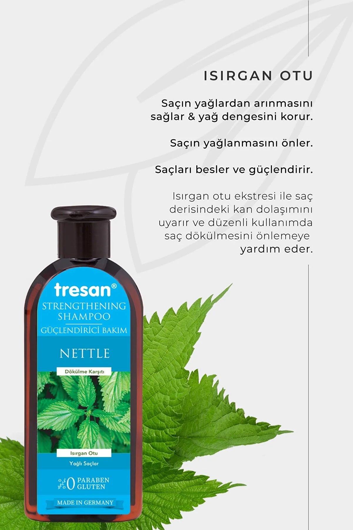 Tresan Gicitkən Otlu Yağlı Saçlar Üçün Şampun 300 Ml(Yağlı Saçlar üçün)