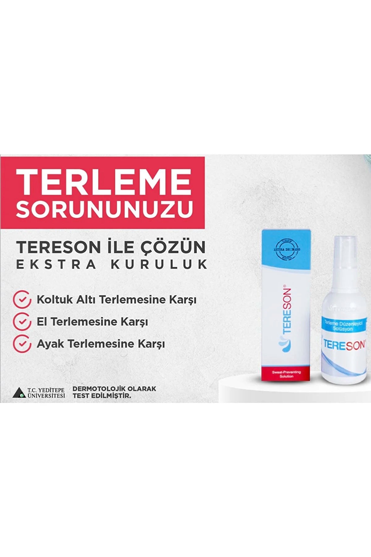 Tereson Əl,Ayaq ve Qoltuq Altı Tərləmə Önləyici Spreyi 50 ML