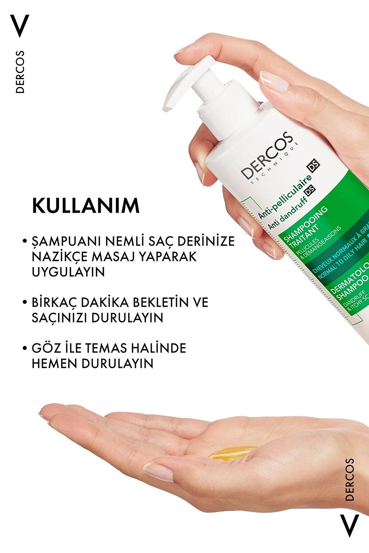 Vichy Dercos Kəpəyə Qarşı Effektiv Qulluq Şampunu