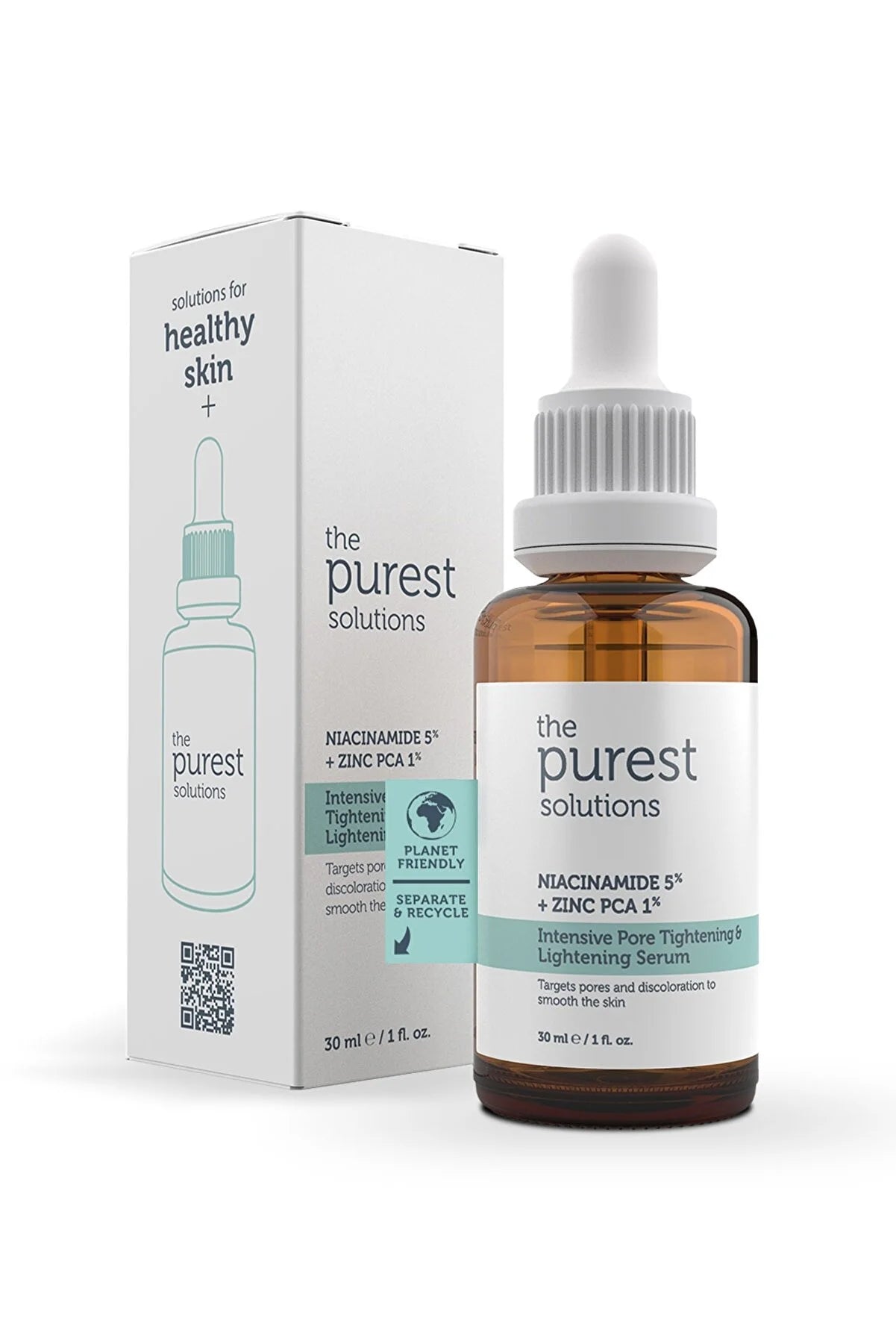 The Purest Solutions Gözenek Siyah Nokta ve Sivilce Oluşumunu Gidermeye Yardımcı Bakım Serumu Niacinamide 5%+Zınc Pca1%