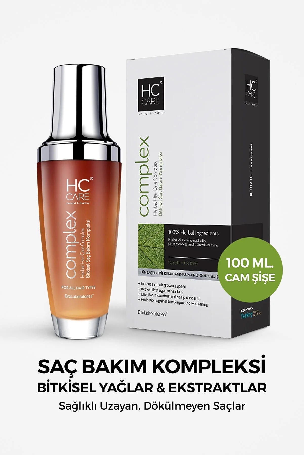 HC Care Bitki mənşəli Saça Qulluq Kompleksi 100 ML