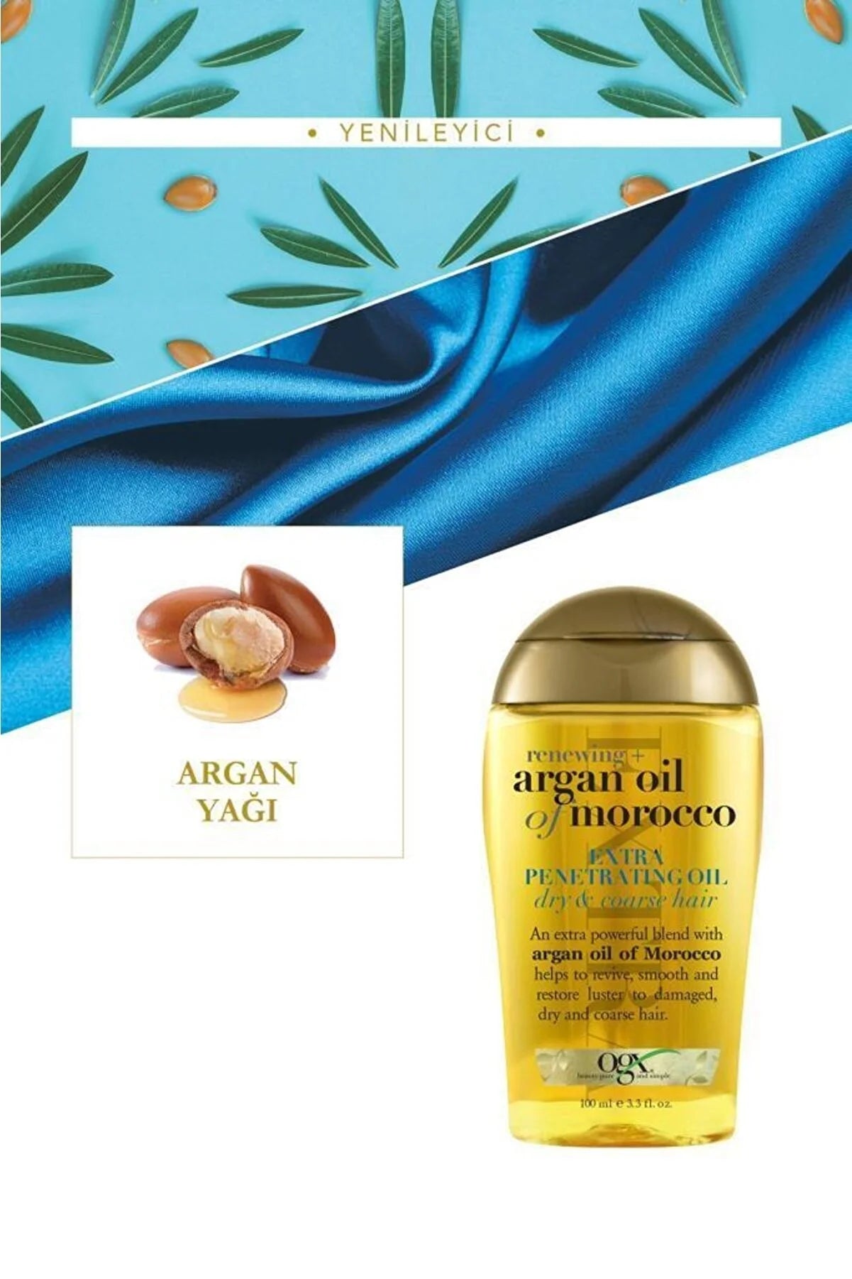 OGX Yeniləyici Argan Oil Of Morocco 100 ml Sulfatsız Saç Baxım Yağı