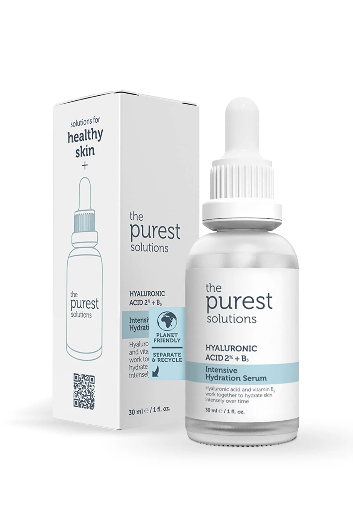 The Purest Solutions Tüm Cilt Tipleri İçin Yoğun Nemlendirici Bakım Serumu (Hyaluronic Acid %2 + B5)