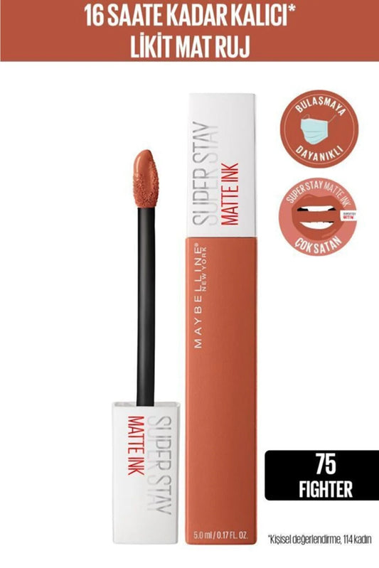 Maybelline New York Super Stay Matte Ink Unnude Likit Mat Ruj - 75 Fighter