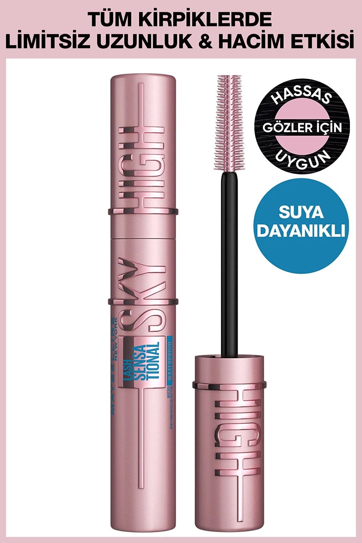 Maybelline New York Lash Sensational Sky High Suya Davamlı Waterproof Maskara