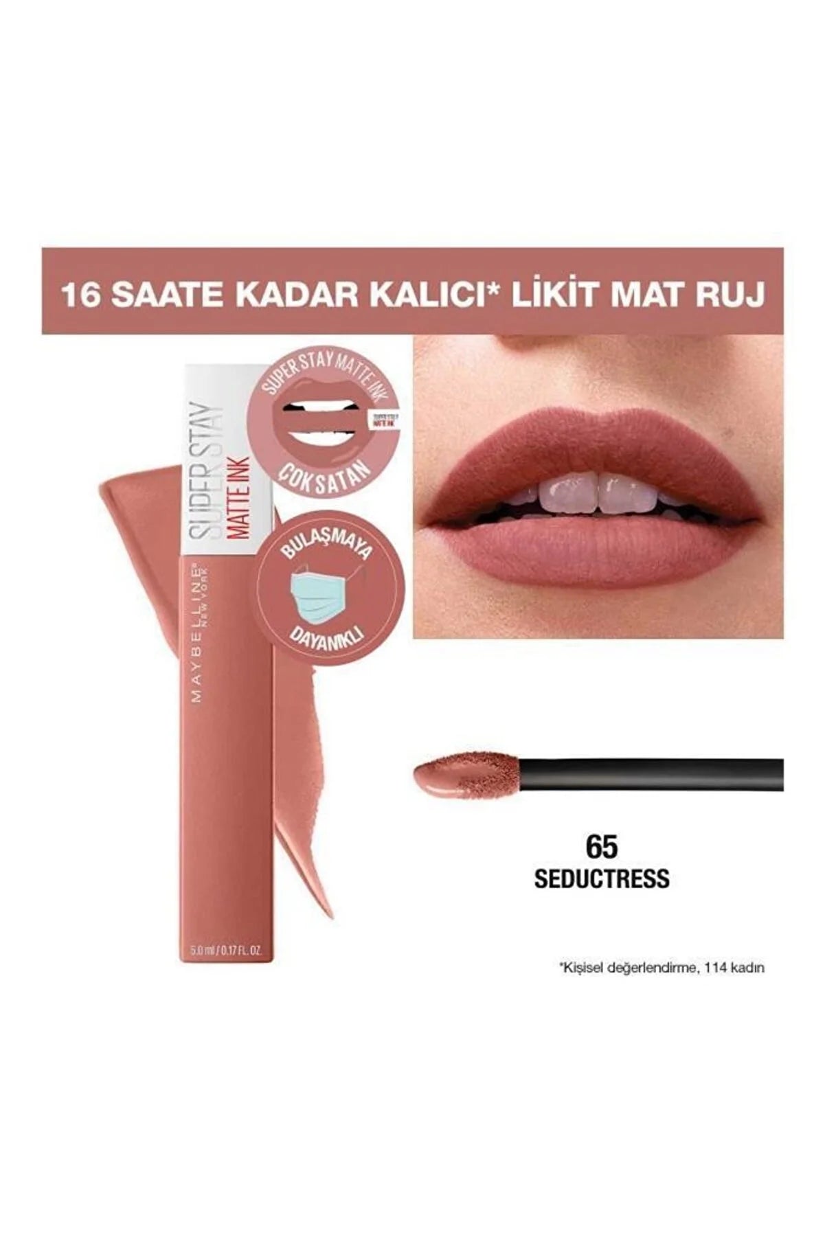 Stay Ruj Matte York - – New Maybelline Sed Unnude Mat Likit 65 Super Ink