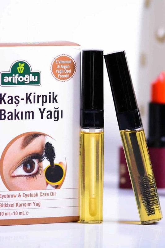 Arifoğlu Qaş Kirpik Baxım Yağı 2 ədəd 10 ml  -Argan Yağlı & Doğal E Vitaminli