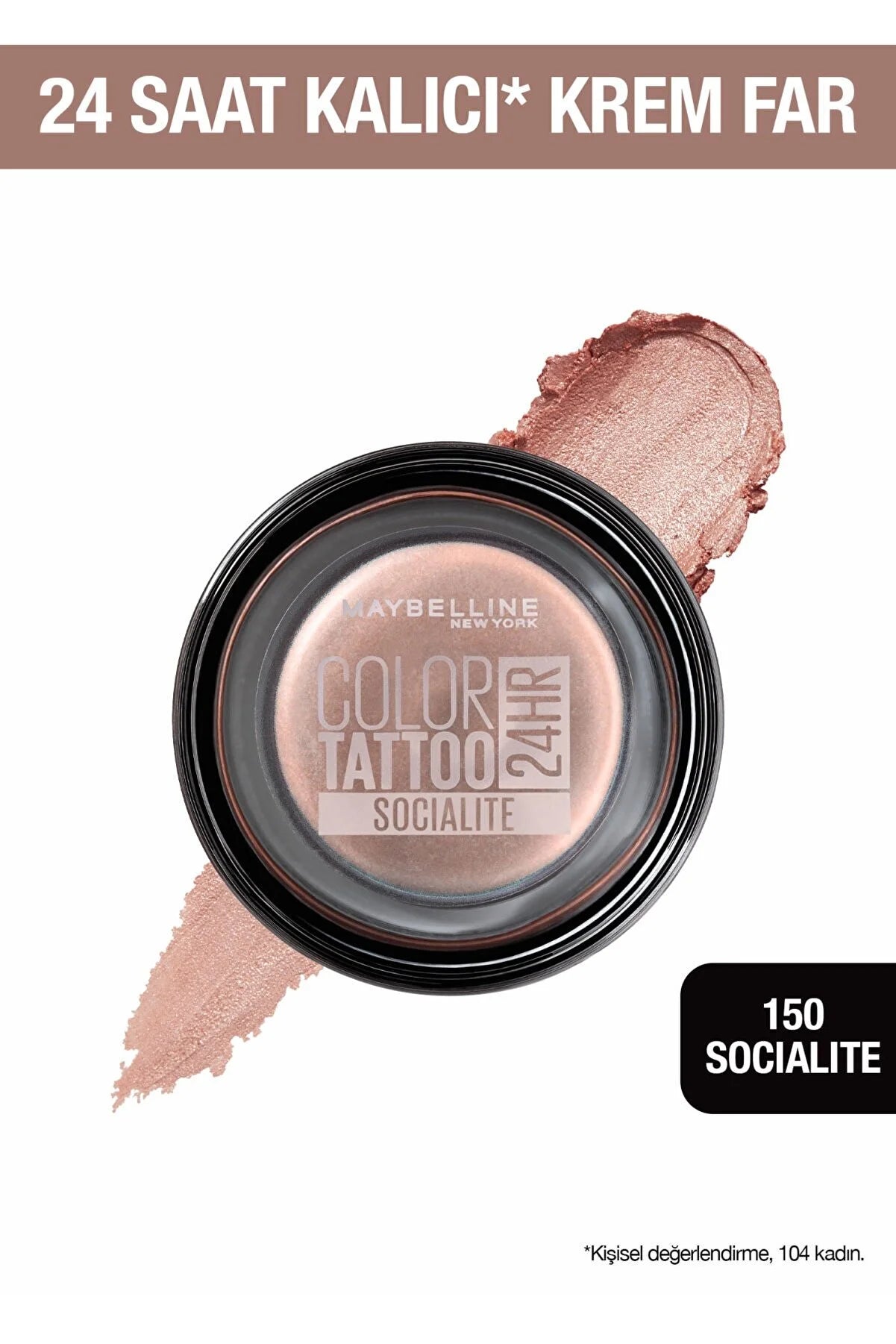 Maybelline New York Krem Göz Farı - Color Tattoo 24HR 150 Socialite