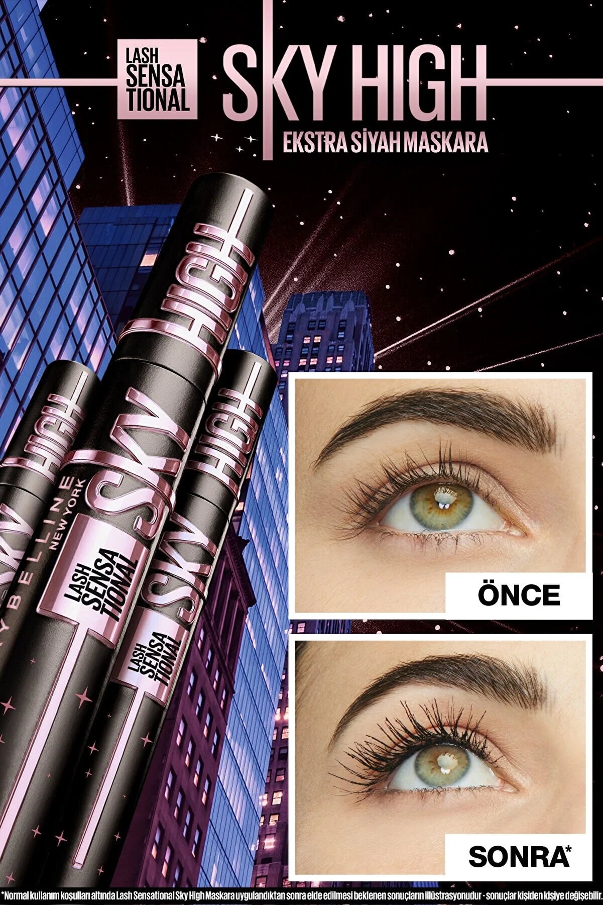 Maybelline New York Lash Sensational Sky High Cosmic Black Maskara