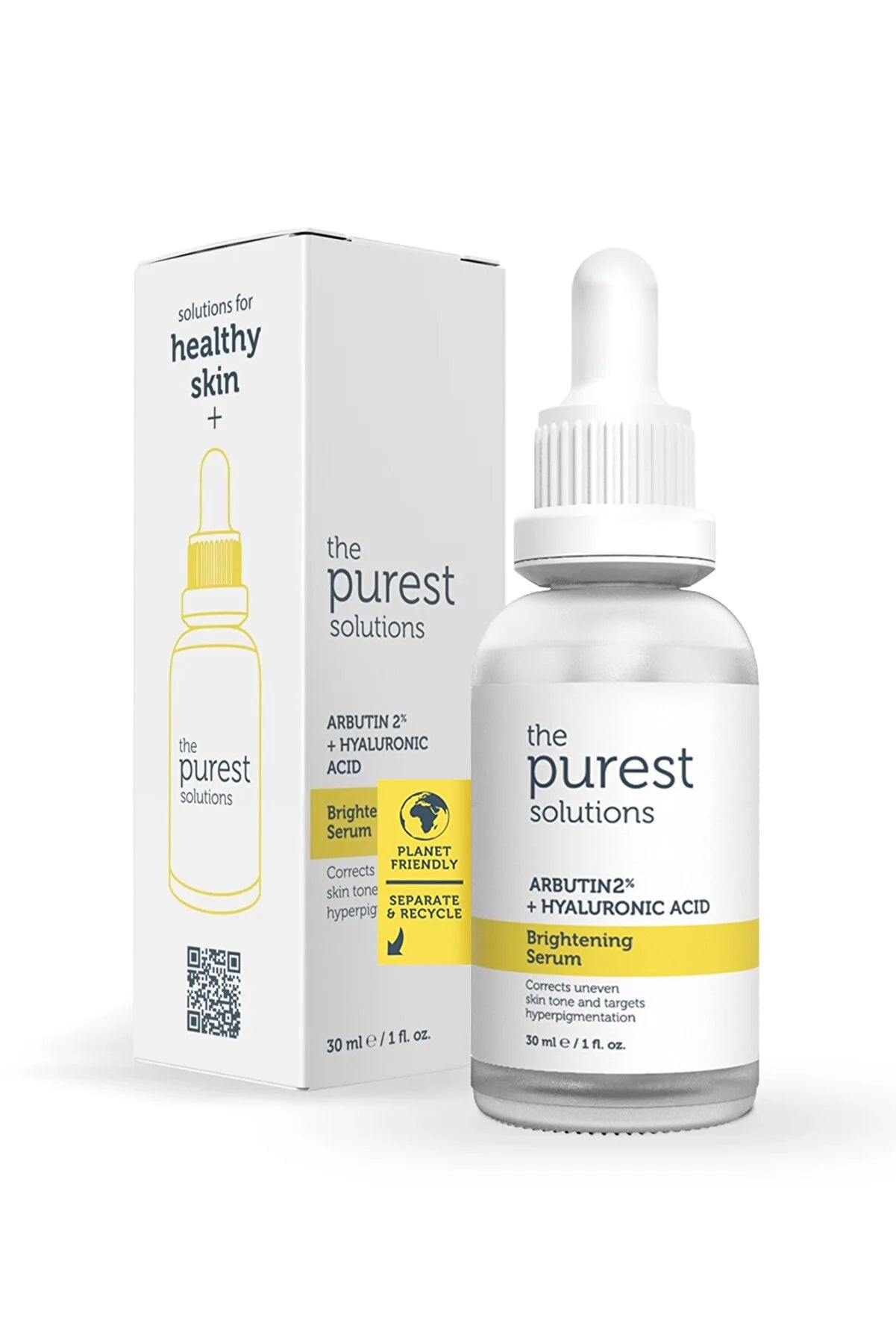 The Purest Solutions Leke Gidermeye Yardımcı, Cilt Tonu Eşitleyici Cilt Bakım Serumu (Arbutin %2 + Hyaluronic Acid)