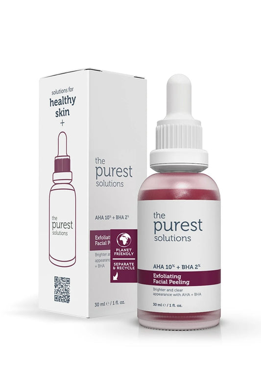 The Purest Solutions Canlandırıcı & Cilt Tonu Eşitleyici Yüz Kırmızı Peeling Serum 30 Ml (aha 10% + Bha 2%)