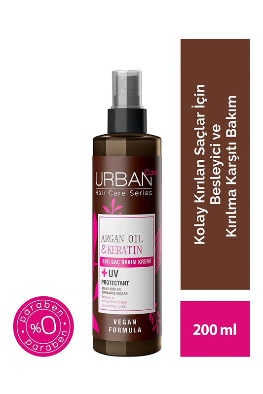 Urban Care Arqan Yağlı Maye Saça Qulluq Kremi (Kövrək və Zədəli Saçlar üçün)-vegan-200 ml